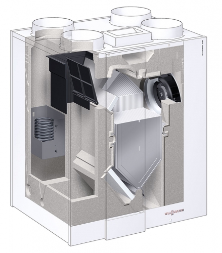 Dezentrale Wohnraumlüftung mit Vitovent 200